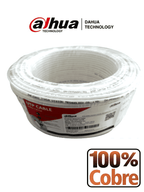 DAHUA PFM920I-5EUN-C-V2-100 - Bobina de 100 Mts de Cable UTP Cat5e/ 100% Cobre/ Color Blanco/ Ideal para Video y Redes/ #KitDahua