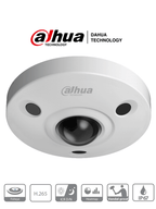 DAHUA IPC-EBW81230 - Camara IP Domo Fisheye Antivandalica 4K/ 12 Megapixeles/ Vision 360 grados/ H265/ Audio/ IP67/ IK10/ HEAT MAP/ PoE/ IVS/ Ranura MicroSD #Proyectos