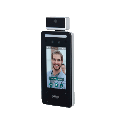 DAHUA ASI6213J-FT1- Control de acceso facial / Con medición de temperatura/ Pantalla de 4.3" / Distancia de reconocimiento facial de .3 a 1.5 m/ Velocidad de .2 seg/ 6000 Rostros/ 6000 Usuarios/ Soporta tarjeta y password #XCDAHUA