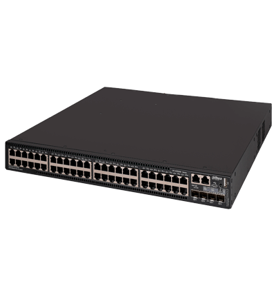 DAHUA DH-AS5500-48GT4XF-600 - Switch de 48 Puertos PoE Gigabit/ Administrable Capa 3/ 600W Totales/ PoE & Hi-PoE/ 4 Puertos SFP 10Gbps/ Capacidad de Switching 176 Gbps/
