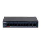 DAHUA DHCS40108GT110 - Switch de 10 Puertos Gigabit / 8 Puertos PoE / 2 Puertos Uplink 10/100/1000/ 110 Watts Totales / Switching 20 Gbps / Tasa de Reenvio de Paquetes 14.88 Mbps / PoE Watchdog / Plataforma DoLynk Care