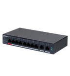 DAHUA DHCS40108GT110 - Switch de 10 Puertos Gigabit / 8 Puertos PoE / 2 Puertos Uplink 10/100/1000/ 110 Watts Totales / Switching 20 Gbps / Tasa de Reenvio de Paquetes 14.88 Mbps / PoE Watchdog / Plataforma DoLynk Care