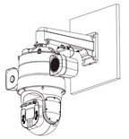 DAHUA DH-PFB7320W-SG Soporte para montaje en pared/ Altamente compatible, se puede utilizar con cámaras PTZ y dispositivos de imágenes térmicas/ Puerto exclusivo para una fácil depuración y mantenimiento