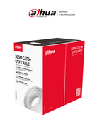 DAHUA PFM920I-5EUN-C-V2 (white) - Bobina de cable UTP blanco, 100% cobre, categoría 5e, 305 metros. Ideal para video y redes, cumple con CPR Eca y es compatible con alimentación PoE para un rendimiento óptimo.