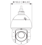 DAHUA DH-SD49225DB-HC  - Cámara HDCVI PTZ de 2 Megapíxeles/ 25x de Zoom Óptico/ Starlight/ WDR Real de 120 dB/ IR de 100 Mts/ IP66/ E de Alarma/ 1 Canal de Audio/