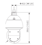 DAHUA DH-SD49225DB-HC  - Cámara HDCVI PTZ de 2 Megapíxeles/ 25x de Zoom Óptico/ Starlight/ WDR Real de 120 dB/ IR de 100 Mts/ IP66/ E de Alarma/ 1 Canal de Audio/