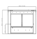 DAHUA DHI-ASGB611K-R - Swing Barrier (Barrera Medio Cuerpo) Derecha/ Servo Motor/ 12 Pares IR/ 20-60 Personas por Minuto/Apertura ajustabel 0.5s-1.6s/ Carril de 600mm/Exterior Protegido-Interior/ Compatible con DHI-ASGB610K-L y DHI-ASGB621K-D