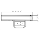 DAHUA DHI-ASGB611K-R - Swing Barrier (Barrera Medio Cuerpo) Derecha/ Servo Motor/ 12 Pares IR/ 20-60 Personas por Minuto/Apertura ajustabel 0.5s-1.6s/ Carril de 600mm/Exterior Protegido-Interior/ Compatible con DHI-ASGB610K-L y DHI-ASGB621K-D