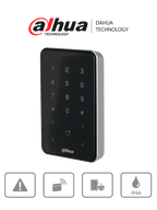 DAHUA DHI-ASR2101A - Lectora de Tarjetas MiFare con Teclado Touch/ para Password/ Conexión RS-485 y Wiegand/ Leds Rojo y Verde/ Fondo de Luz Azul