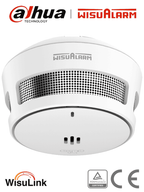 DAHUA WISUALARM DHI-HY-SA40A-R8 - Detector de Humo Inalambrico (Interconectable Hasta 24 Disp), Sensor Fotoeléctrico, Sonido de Alarma de 85dB, Alarma Visual y Audible, Batería de 10 años, Certificaciones TÜV and CE, #LoNuevo #Wisualarm #V1 #MCI1 #WR