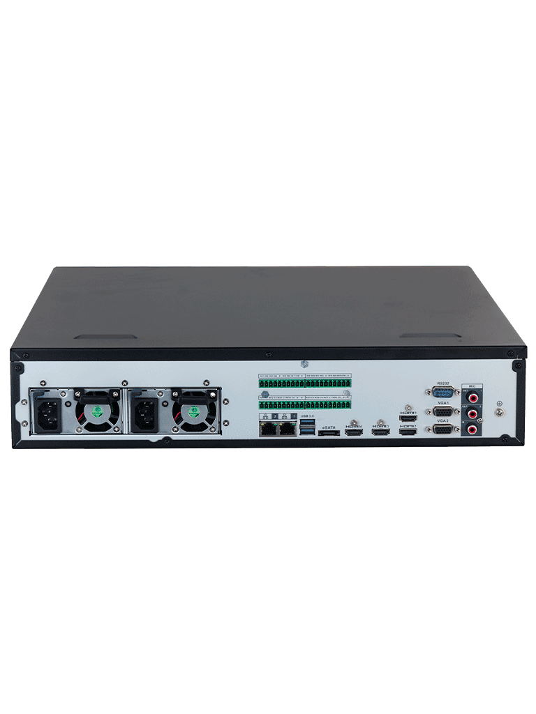 DAHUA DHI-NVR608RH-128-XI - NVR con tecnología Acupick y WizMind 128 canales 32MP, 8HDD, 1024Mbps. Clúster N+M, RAID0/1/5/6/10, Hot Swap. Detección de rostros, metadatos, protección perimetral, SMD Plus, y soporte IA por cámara.
