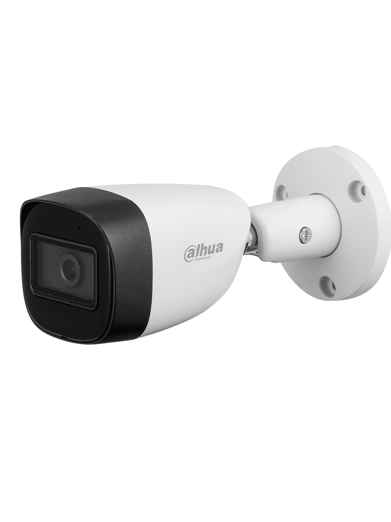 DAHUA KITXVR1B04-I+HFW1200CMA -Kit de 4 canales con cámaras de 2MP y audio. Incluye DVR Cooper-I WizSense con IA y H.265+, 4 cámaras metálicas con micrófono integrado, 4 canales más 1IP o hasta 5 canales IP, 4 canales SMD Plus y accesorios incluidos/