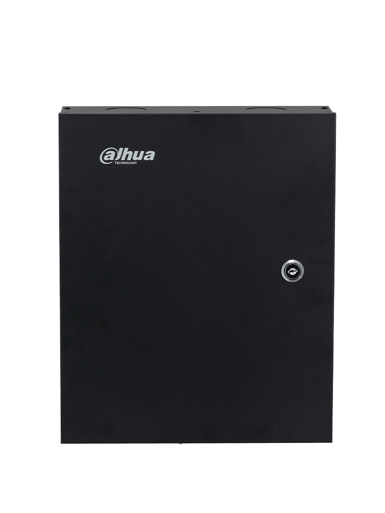 DAHUA ASC2204C-D Controlador de acceso que gestiona hasta 4 puertas y 8 lectoras RS-485 o Wiegand, con capacidad para 100,000 usuarios y 500,000 registros. Incluye anti-passback y es compatible con SmartPSS Lite.