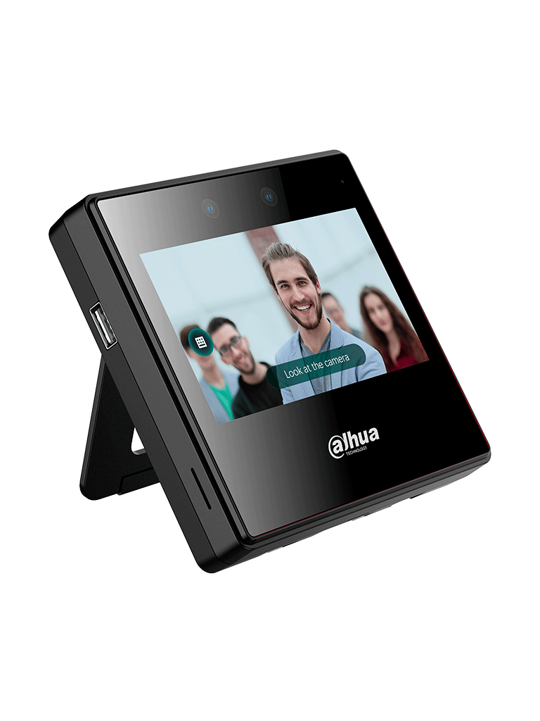 DAHUA ASA3223A-W - Control de asistencia con reconocimiento facial, pantalla táctil de 4.3", WiFi, capacidad para 2000 rostros y contraseñas, 300,000 registros, detección de vida en 0.2 segundos y rango de reconocimiento de 0.3 a 1.5Mts. #HSDAHUA20 #DM