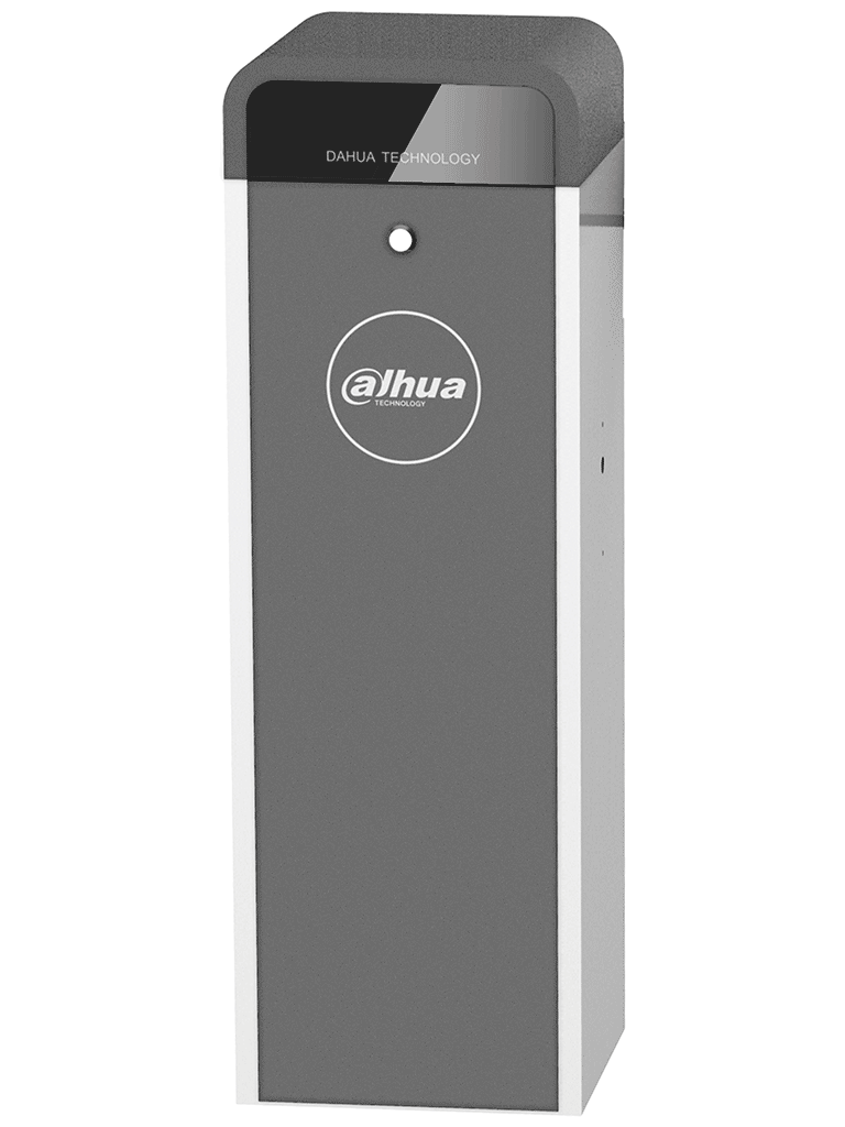 Dahua DHI-IPMECD-2032-RM30 Barrera Vehicular Derecha: Servo motor con tiempo de apertura ajustable a 1s, vida útil de 5 millones de ciclos, compatible con radar/sensor de masa. Soporta brazos Dahua de 3 y 4 mts (no incluidos).