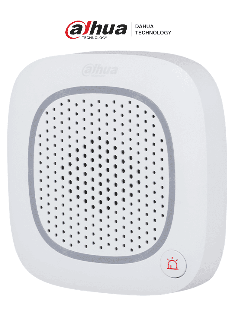 DAHUA DHI-ARA14-W2- Sirena intercom inalámbrica con audio bidireccional y múltiples sonidos (fuego, intrusión, pánico, médica y más). Compatible únicamente con HUB 2. Soporta botón de pánico para mayor seguridad y control. #LoNuevo #AWD #AD