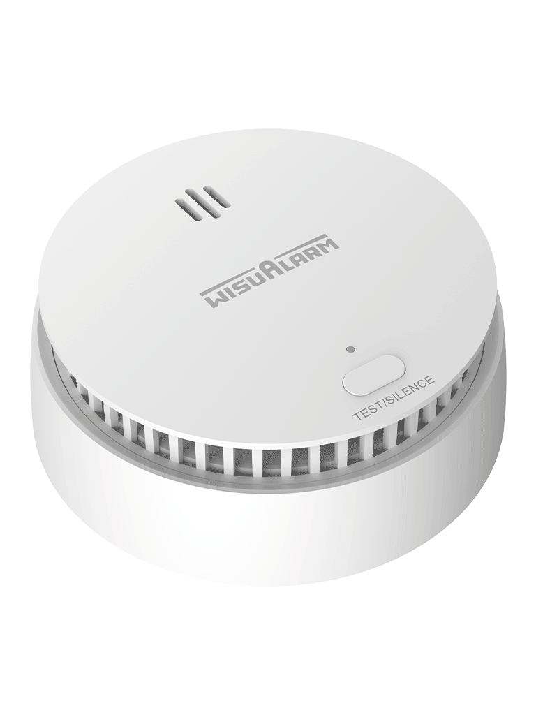DAHUA WISUALARM DHI-HY-SA30A-R8-Detector de Humo Inalámbrico(Interconectable Hasta 24 Disp) Sensor Fotoeléctrico, Sonido de Alarma de 85dB, Alarma Visual y Audible, Batería Sellada de hasta 10años, Certificaciones TÜV and CE #LoNuevo #Wisualarm #MCI1 #WR