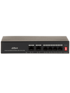 DAHUA PFS3006-4ET-36 - Switch PoE de 6 Puertos Fast Ethernet/4 Puertos PoE 10/100/ 2 Puertos uplink 10/100/ 36 Watts Totales/ Switching 1.2 Gbps/ Tasa de Reenvio de Paquetes .89 Mbps/ con Protección de Descargas #SwitchD1 #BuenFinDahua20 #REM #MCI2 #RMM