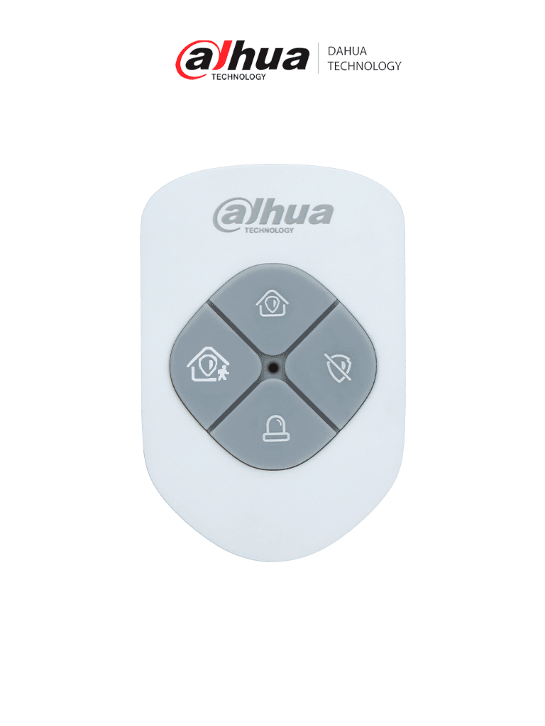 DAHUA DHI-ARA24-W2 - Control Remoto Tipo Llavero de 4 Botones / Armado - Desarmado - En Casa - Emergencia / Función de Salto de Frecuencia / Led Indicador de Estado Color Rojo o Verde / #AlarmasDahua #VM #AD