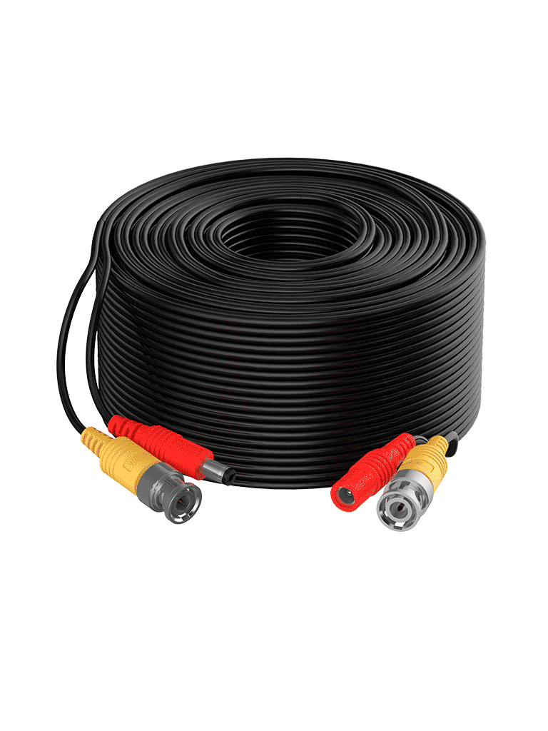 DAHUA DH-PFM942I-20-5-Cable armado de 20 metros para video y energía, compatible con cámaras hasta 4K. Incluye conectores BNC y de energía, ideal para uso interior y exterior. Fabricado con cobre de alta pureza, soporta AHD, CVI, TVI, y CVBS.