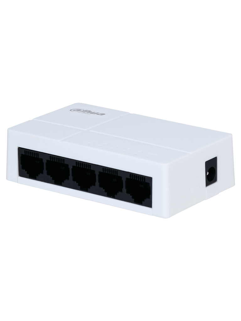 DAHUA PFS3005-5GT-L - Switch para Escritorio 5 Puertos/ Gigabit Ethernet/ 10/100/1000/ Diseño Compacto/ Capa 2/ Switching 10 Gbps/ Velocidad de Reenvio de Kits 7.44 Mbps/ Blanco/ #SwitchDpxv