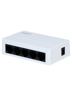 DAHUA PFS3005-5GT-L - Switch para Escritorio 5 Puertos/ Gigabit Ethernet/ 10/100/1000/ Diseño Compacto/ Capa 2/ Switching 10 Gbps/ Velocidad de Reenvio de Kits 7.44 Mbps/ Blanco/ #SwitchDpxv