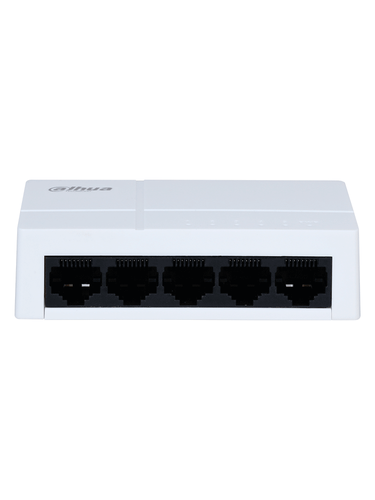 DAHUA PFS3005-5GT-L - Switch para Escritorio 5 Puertos/ Gigabit Ethernet/ 10/100/1000/ Diseño Compacto/ Capa 2/ Switching 10 Gbps/ Velocidad de Reenvio de Kits 7.44 Mbps/ Blanco/ #SwitchDpxv