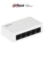 DAHUA PFS3005-5GT-L - Switch para Escritorio 5 Puertos/ Gigabit Ethernet/ 10/100/1000/ Diseño Compacto/ Capa 2/ Switching 10 Gbps/ Velocidad de Reenvio de Kits 7.44 Mbps/ Blanco/ #SwitchDpxv