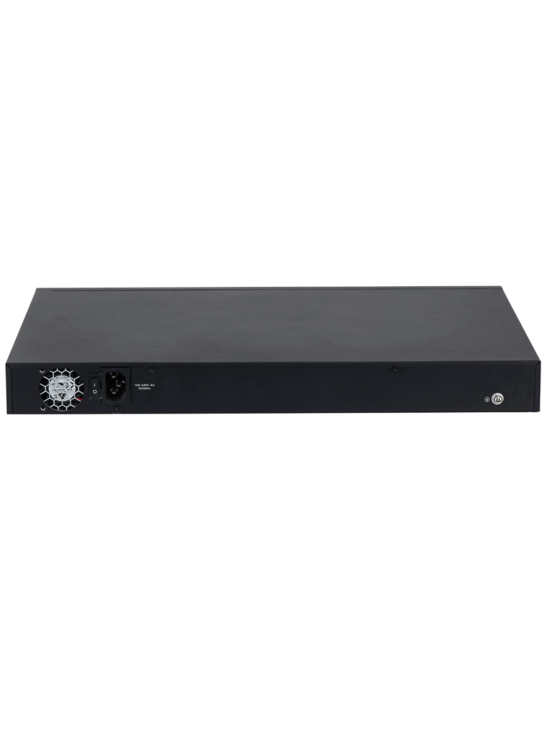 DAHUA DH-S4228-24GT-240 Switch PoE Gigabit Administrable con 24 puertos PoE, ideal para transmisión de larga distancia (hasta 250 m), perfecto para redes de Capa 2 #REM