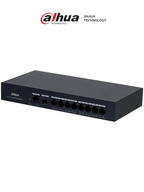 DAHUA DH-PFS3110-8GT-65 - Switch PoE inteligente con 8 puertos Gigabit, 60W de potencia total y switching de 20 Gbps. Ideal para alimentar y conectar dispositivos IP con protección contra descargas eléctricas. #Anivdahua2 #MCI2 #RMM