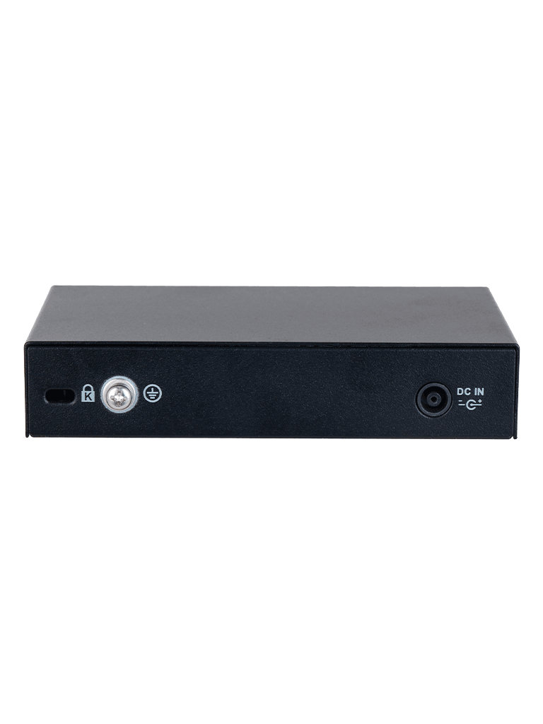 DAHUA DH-CS4006-4ET2ET-60 - Switch PoE de 6 Puertos Administrable con 4 PoE (10/100 Mbps) y 2 uplink (10/100 Mbps). Total de 65 W PoE, administración en la nube con DoLynk Care, carcasa metálica robusta, ideal para redes IP.#LoNuevo