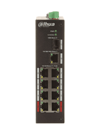 DAHUA PFS3110-8ET-96 - Switch PoE de 10 Puertos/ 8 Puertos PoE/ 1 Puerto SFP de 1000 Mbps/ 1 Puerto Puerto RJ45 10/100/1000/ 96 Watts Totales/  Soporta PoE Watchdog/ Switching 7.6 Gbps/ Tasa de Reenvio de Paquetes de 4.17 Mbps/