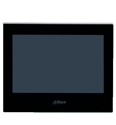 DAHUA DHI-KTP03 - Kit de Videoportero: Monitor de 7", frente de calle IP65 con visión IR, apertura remota, y control de 1 puerta. Incluye switch PoE de 4 puertos 10/100 y 2 puertos uplink. Protección y acceso inteligente en un solo sistema.