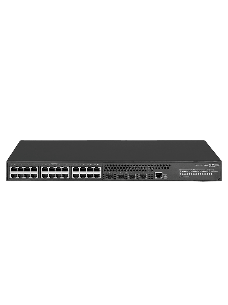 DAHUA DH-AS5500-24GT4XF / Switch Gigabit/ 24 Puertos/ PoE/ Potentes funciones L2 y L3/ Marco Inteligente Resiliente 2 (IRF2)