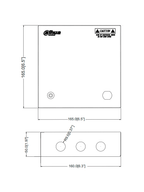 DAHUA PFM340-5CH - Fuente de Poder de 12 vcd/ 4 Amperes/ Para 5 Camaras/ Fusibles Intercambiables/ Proteccion contra Sobrecargas/ Color Blanco/