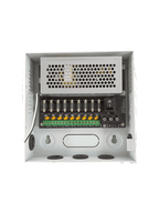 DAHUA PFM341-9CH - Fuente de Poder de 12 vcd/ 5 Amperes/ para 9 Camaras/ Fusibles Intercambiables/ Proteccion contra Sobrecargas/ Color Blanco/