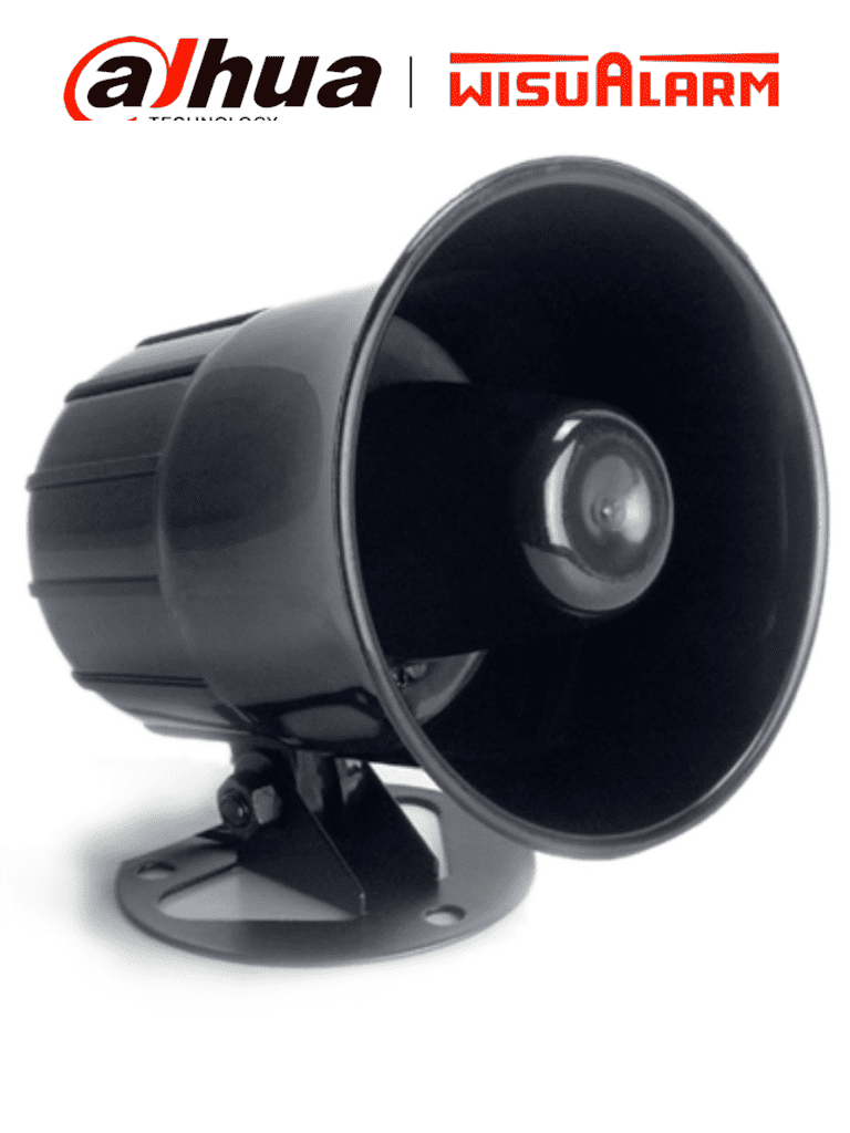 DAHUA WISUALARM DHI-HY-ARA16 - Sirena Cableada Interior, Exterior ≥ 105dB, Instalación Simple 2 Hilos, Alimentación de 12 VCC, Rango de Operación DC 6-13V, #LoNuevo #Wuisualarm