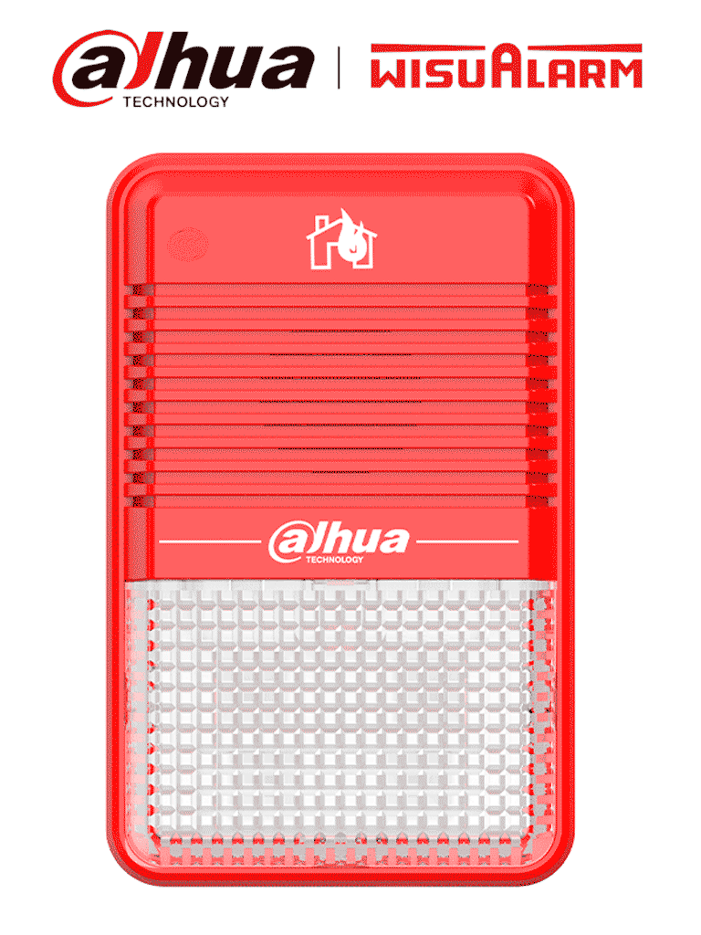DAHUA WISUALARM DHI-HY-C151 - Estrobo Sirena Convencional de 75 dB(A) a 3 m/ Cumple con Norma: EN54-3:2014,EN54-23:2010 /2 Hilos, #LoNuevo #Wisualarm #MCI1