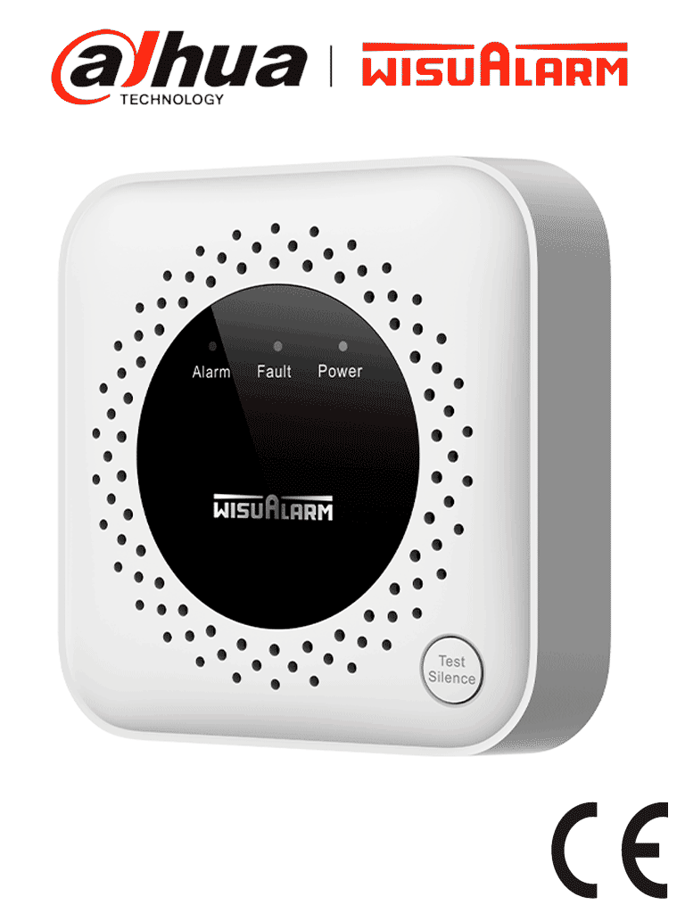 DAHUA WISUALARM DHI-HY-GA40A -Detector de gas metano (CH₄) autónomo, sensor de gas catalítico, salida de relevador, salida de válvula, detección de temperatura ambiente, alarma de 70 dB, LED indicadores, certificación CE, #LoNuevo #Wisualarm #MCI1 #WR