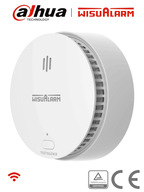 DAHUA WISUALARM HY-SA2FA - Detector Inteligente de Humo WiFi 2.4 Ghz, Sensor Fotoeléctrico, Sonido de Alarma de 85dB, Alarma Visual y Audible, Envía Notificaciones en Tiempo Real a APP, Certificaciones TÜV and CE, #LoNuevo #Wisualarm #MCI1 #WR