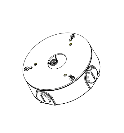 DAHUA PFA13G - Caja de Conexiones Metálica/ Compatible con Domo y Bala/ Consulte la Selección de Accesorios/  Series: HAC-HDW1200/1230/1500/1220SL, IPC-T1B20/40/ IPC-T1B20-L / HAC-HDW1801TL-A/ HAC-HDW1200TL-A/Entre Otras/ Uso Interior/