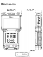 DAHUA PFM900-E - Probador de Video IP y HDCVI/ Soporta H.264 y H.265/ Soporta Control PTZ & Probador de Audio/ Soporta Prueba de Cable de Red/ Multimetro Digital/ Salida Poe 802.3at y Salida de 12v 2Amp/ #ProAccesorios