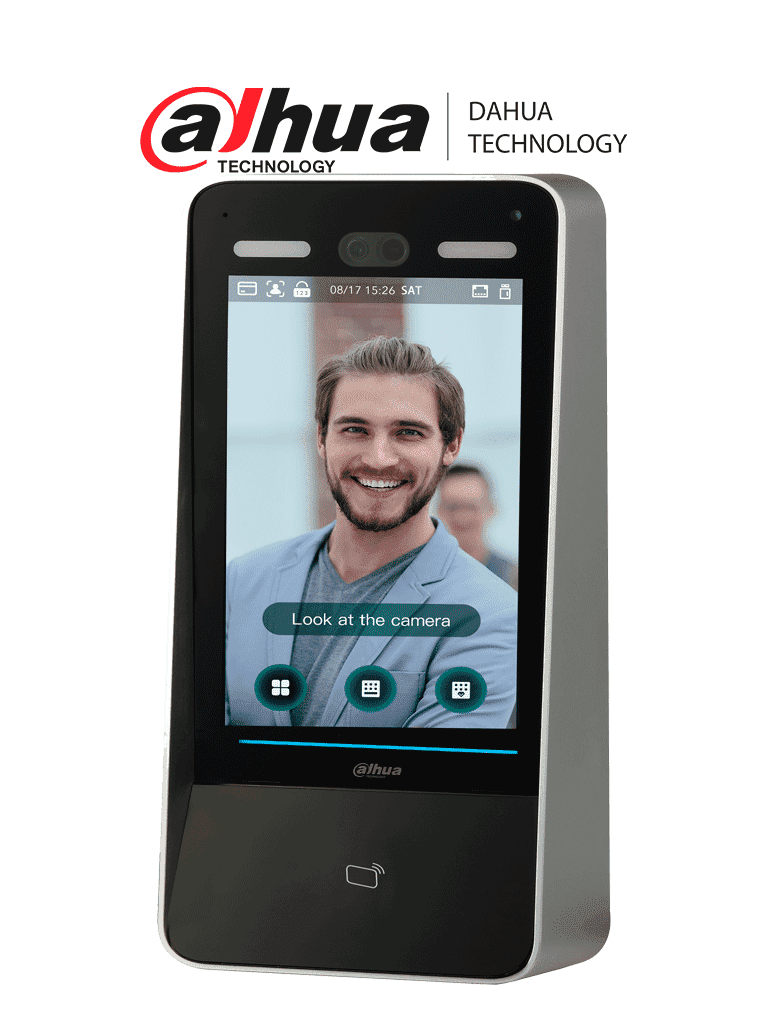 DAHUA DHI-ASI8213Y-V3 Control de Acceso con Reconocimiento Facial/ Pantalla táctil LCD de 10,1 pulgadas/ Lente doble gran angular de 2 MP/ 100 000 imágenes de rostros y trabajar sin red/ detección de vida #ControlAcceso