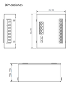 DAHUA DEE1010B - Modulo para controlar segunda puerta / Compatible con DAHUA VTO4202FX, VTO2202F-P- VTO2211G-WP, VTO2111DPS2, VTO2101EP /  RS485 #TocToc