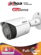 DAHUA IPC-HFW2249S-S-IL - Camara Bullet IP 2 Megapixeles/ Iluminador Dual Inteligente+Full Color/ WizSense/ Lente de 2.8mm/ 107 Grados/ Microfono Integrado/ 30 Mts de IR y Luz Visible/ Metalica/ Ranura MicroSD/ WDR 120dB/ SMD Plus/ PoE/ #SwitchD2