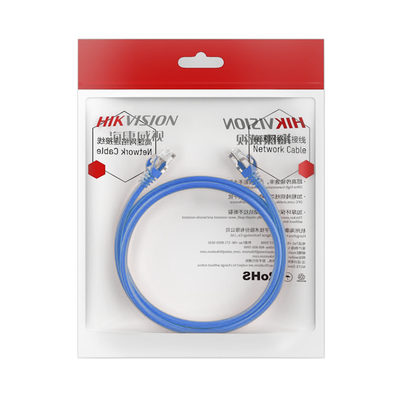 Cable de Parcheo (Patch Cord) / UTP / Cat. 6 (24 AWG ) / 0.50 Metros / Color Azul / Ideal para PoE+ / Interior