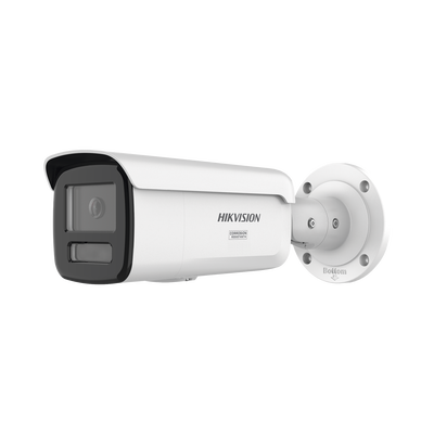 [Dual Light + ColorVu 3.0 + HikAI] Bala IP 6 Megapixel / Lente 4 mm / 60 mts IR + Luz Blanca / Exterior IP67 / Estrobo Luz Blanca / WDR 130 dB / ACUSENSE 3.0 / Metal / NEMA 4X / ACUSEARCH