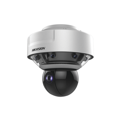 PanoVu series / Vista panorámica 360 grados con 8 lentes de 2 Megapixel + PTZ de 2 Megapixel 36x Zoom optico / Posicionamiento inteligente 3D