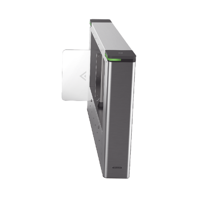 Torniquete Lado Derecho para ampliar carriles /Con 12 pares de detectores IR para validación de permisos/ Soporta Terminal de reconocimiento facial/ audio personalizable.