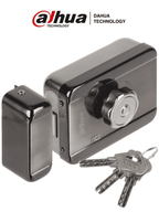 DAHUA DHI-ASF601A - Cerradura eléctrica inteligente con cierre automático, 12 VDC, bidireccional (izquierda o derecha). Ideal para puertas de madera, metal y emergencia. Compatible con videoporteros y control de acceso